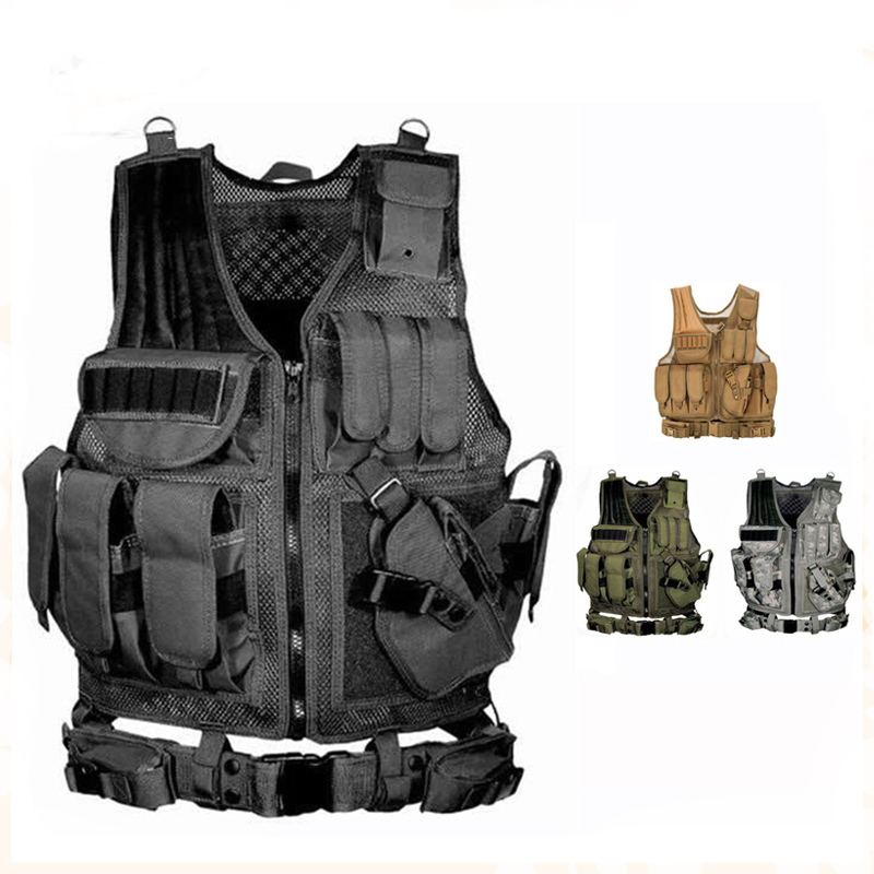 Crossfit Weight Vest - Gilet Tattico Molle Regolabile, Giubbotto Antiproiettile